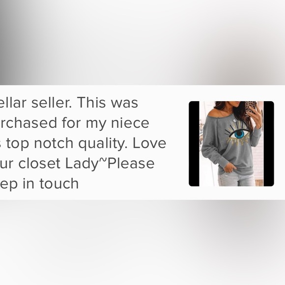 👀3rd Eye W/ Gorgeous Real Rhinestone Gems Place Perfect Off Shoulder Shirt - Picture 4 of 10